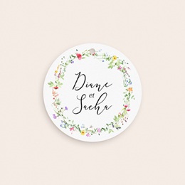 Etiquettes cadeaux mariage Floralement Vôtre gratuit