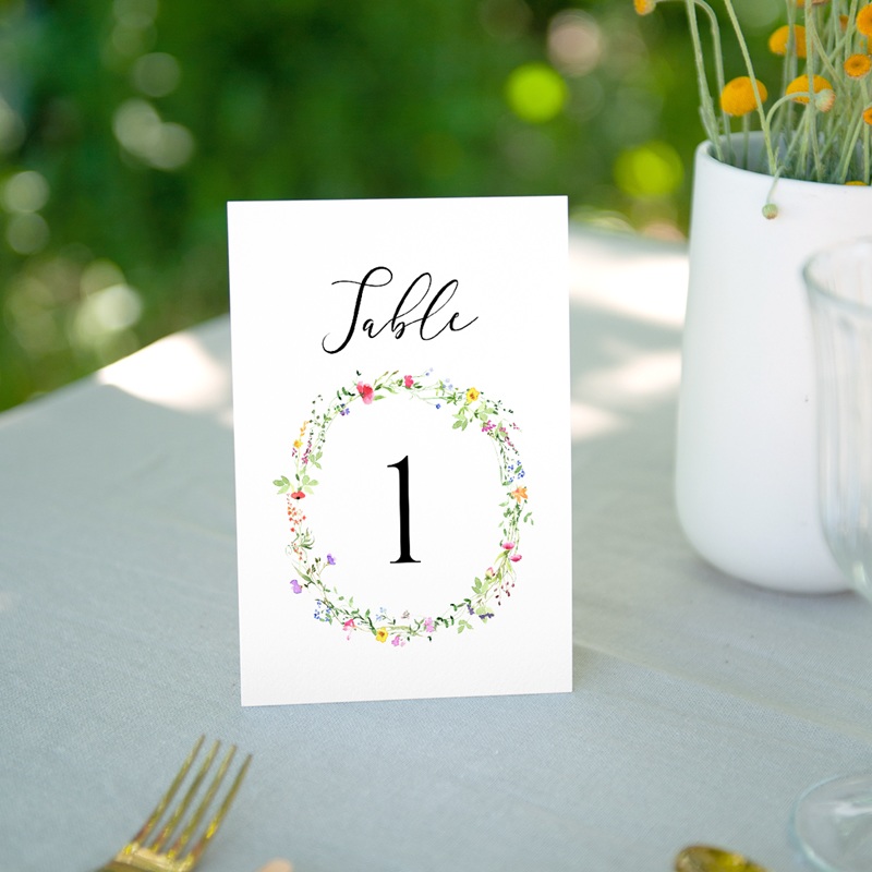 Marque table mariage Floralement Vôtre