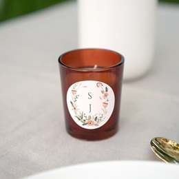 Etiquette enveloppes mariage Fleurs de Bonheur gratuit