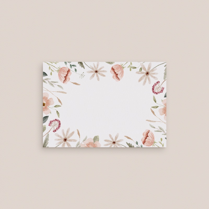 Marque-place mariage Fleurs de Bonheur gratuit