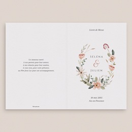 Livret de messe mariage Fleurs de Bonheur gratuit