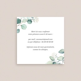 Carton réponse mariage Eucalyptus romantique pas cher