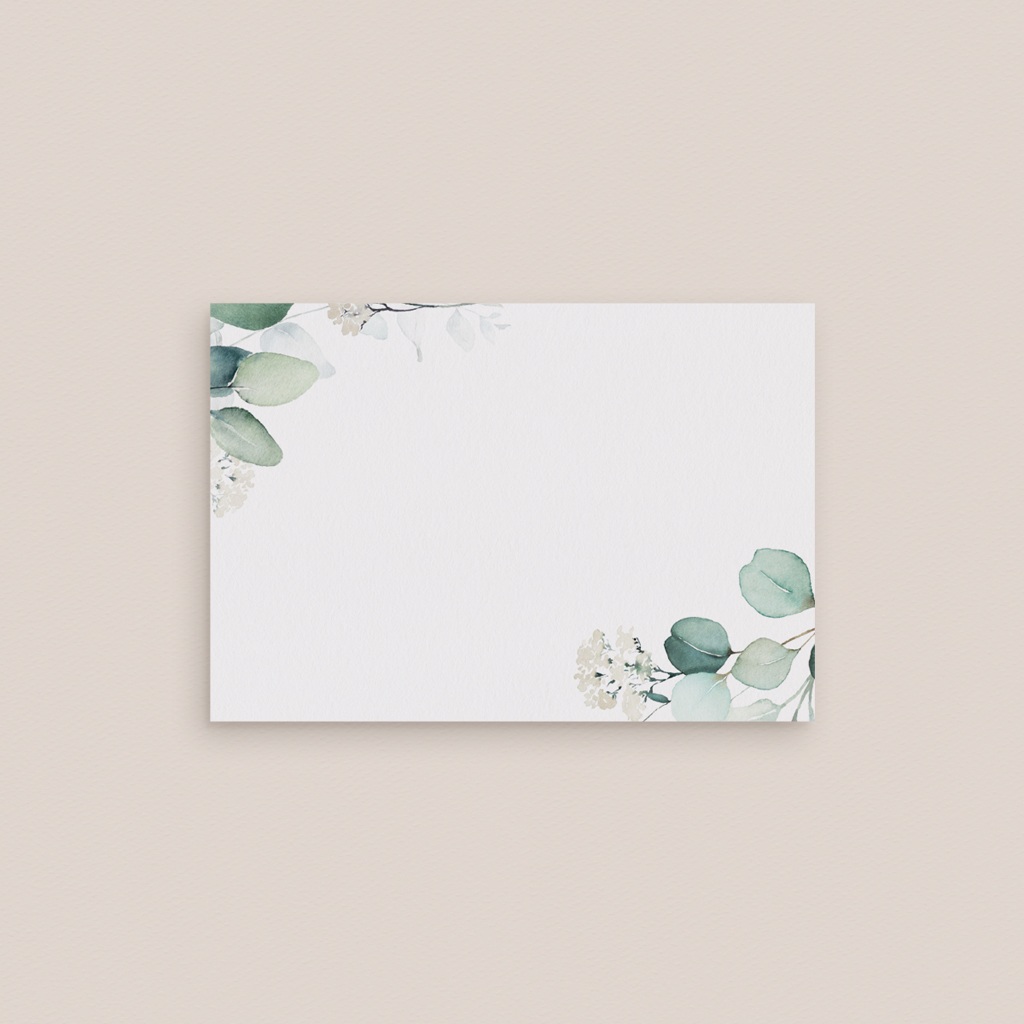 Marque-place mariage Eucalyptus romantique gratuit