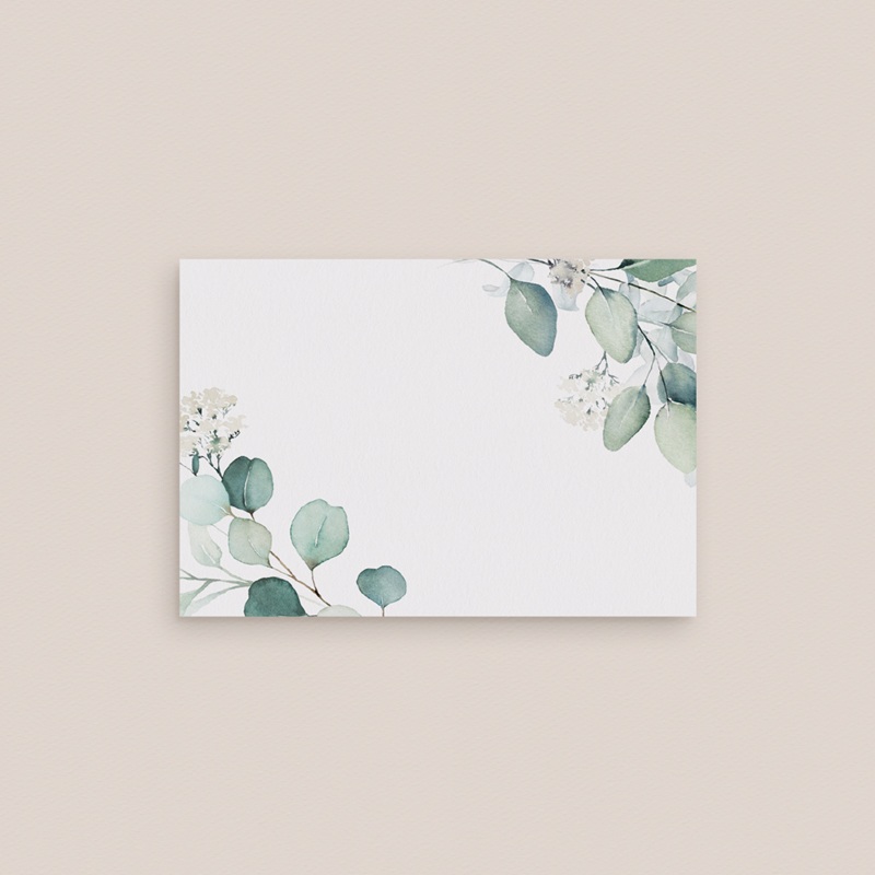 Marque-place mariage Eucalyptus romantique