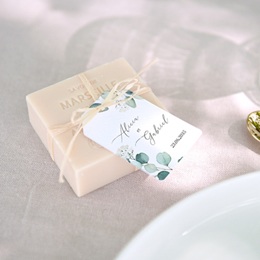 Etiquettes cadeaux mariage Eucalyptus romantique
