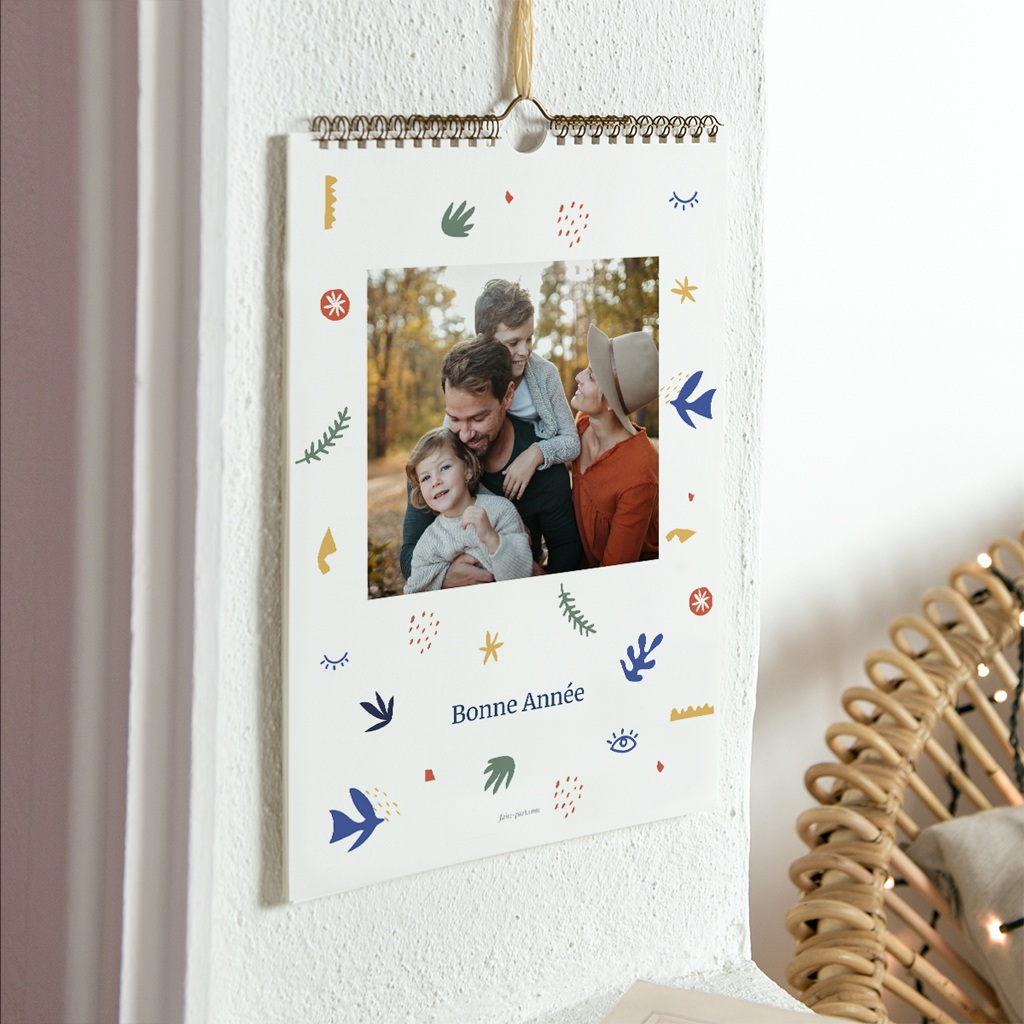 Calendrier personnalisé L’Amour au Fil du Temps A4