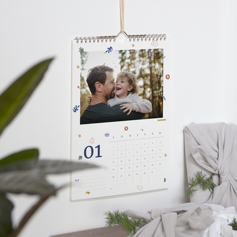 Calendrier personnalisé L’Amour au Fil du Temps A4 pas cher