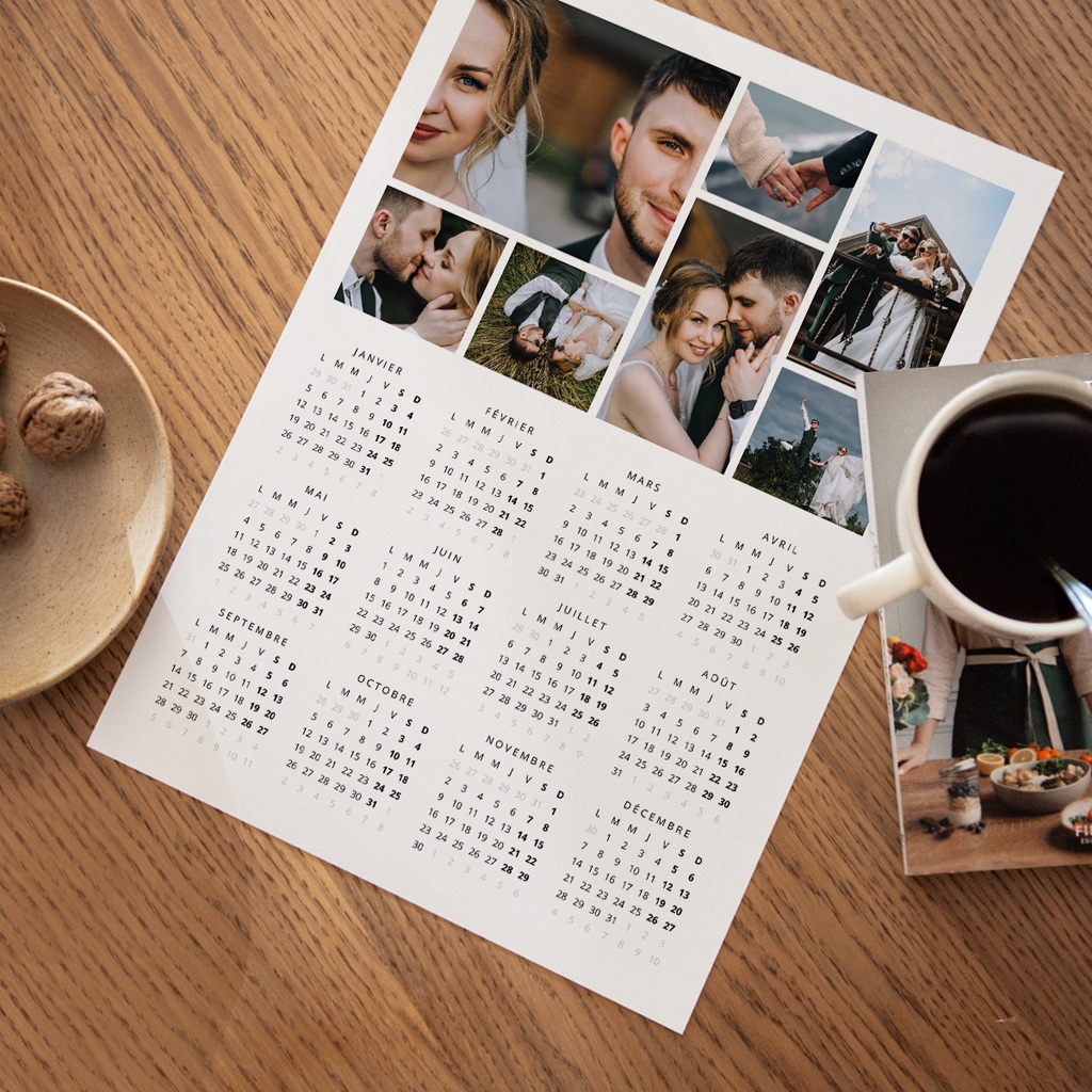 Calendrier personnalisé Jour après Jour, Toi et Moi A3 portrait