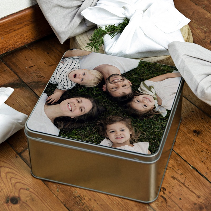 Boîte photo personnalisée Nos Petits Bonheurs gratuit