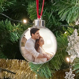 Boule de Noël personnalisée Les Petits Bonheurs à Deux