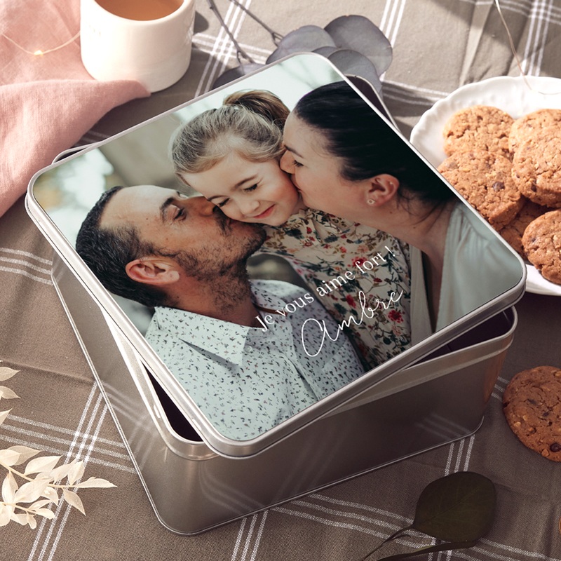 Boîte photo personnalisée Au Rythme du Bonheur