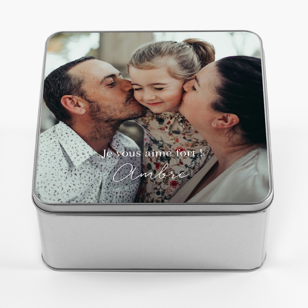Boîte photo personnalisée Au Rythme du Bonheur pas cher