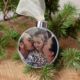 Boule de Noël personnalisée Au Rythme du Bonheur gratuit