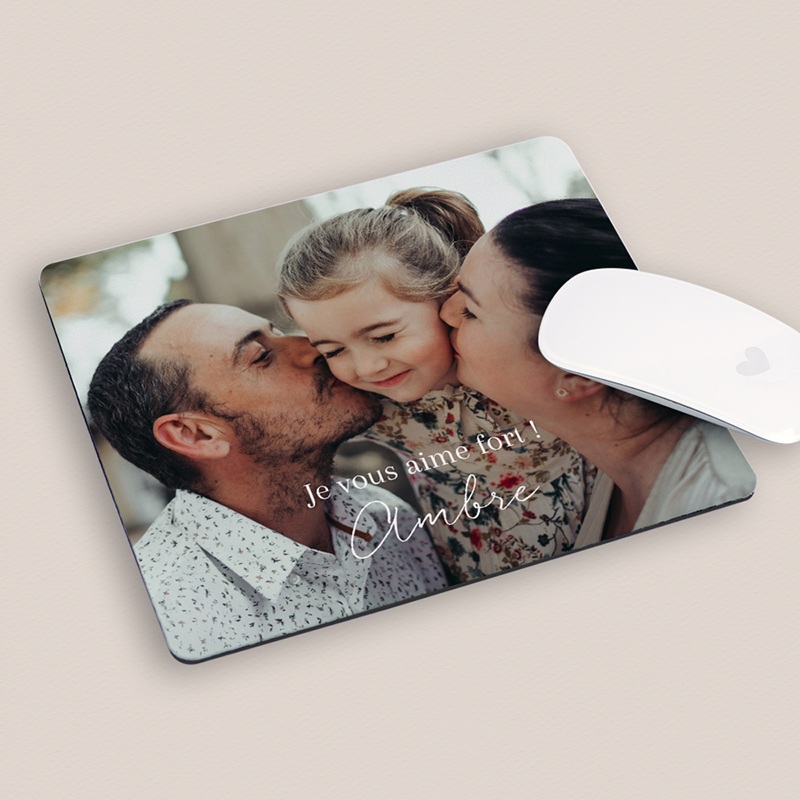 Tapis de souris personnalisé Au Rythme du Bonheur pas cher