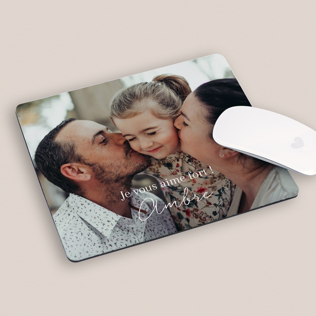 Tapis de souris personnalisé Au Rythme du Bonheur pas cher