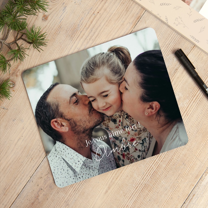 Tapis de souris personnalisé Au Rythme du Bonheur gratuit