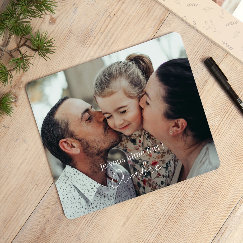 Tapis de souris personnalisé Au Rythme du Bonheur gratuit