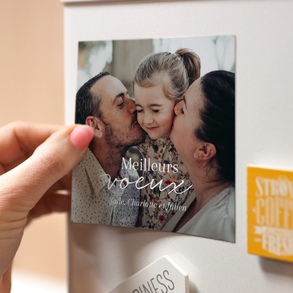 Magnet photo personnalisé Au Rythme du Bonheur
