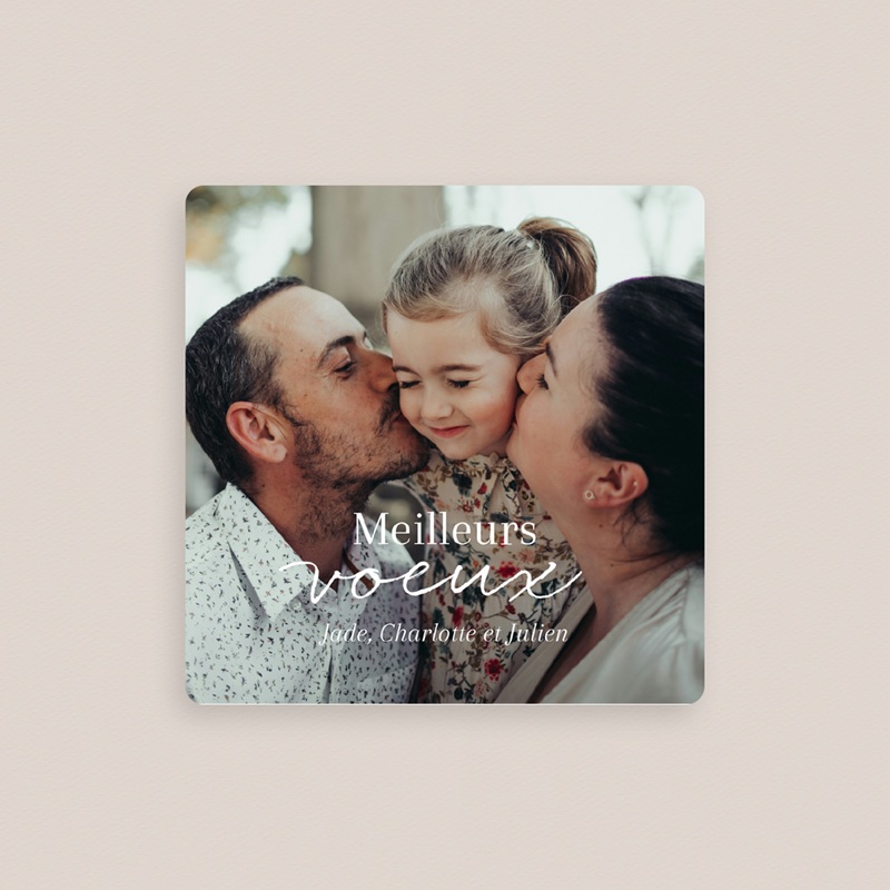 Magnet photo personnalisé Au Rythme du Bonheur gratuit