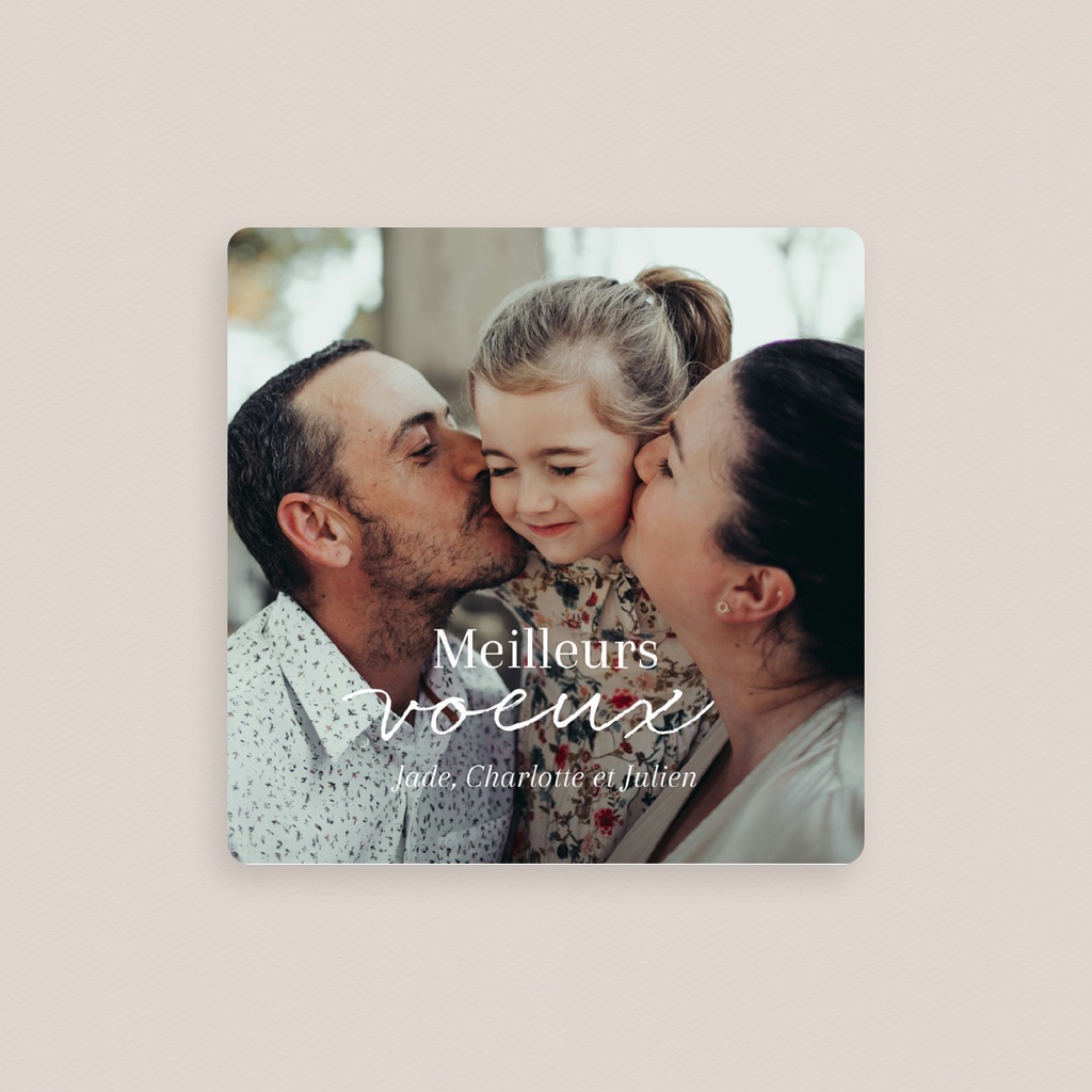 Magnet photo personnalisé Au Rythme du Bonheur gratuit