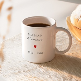 Mug personnalisé Cœur de Maman