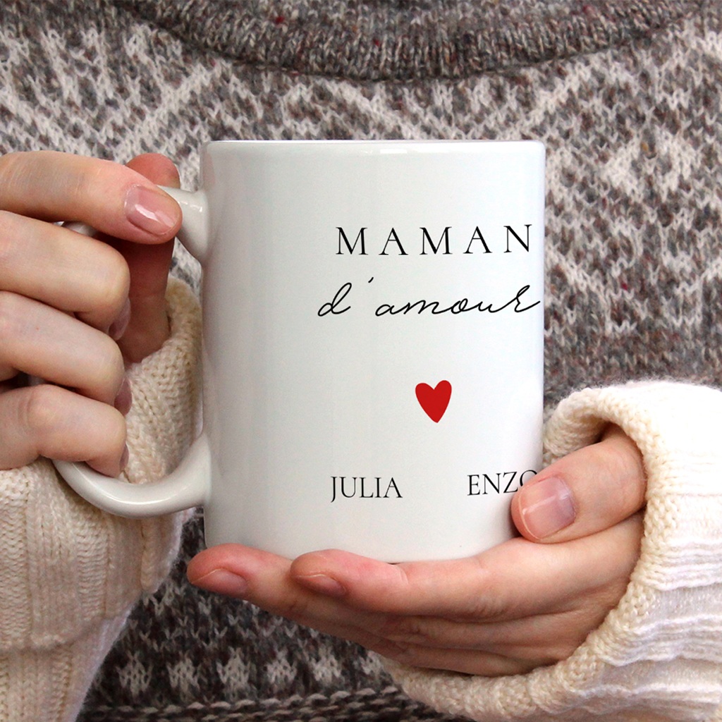 Mug personnalisé Cœur de Maman