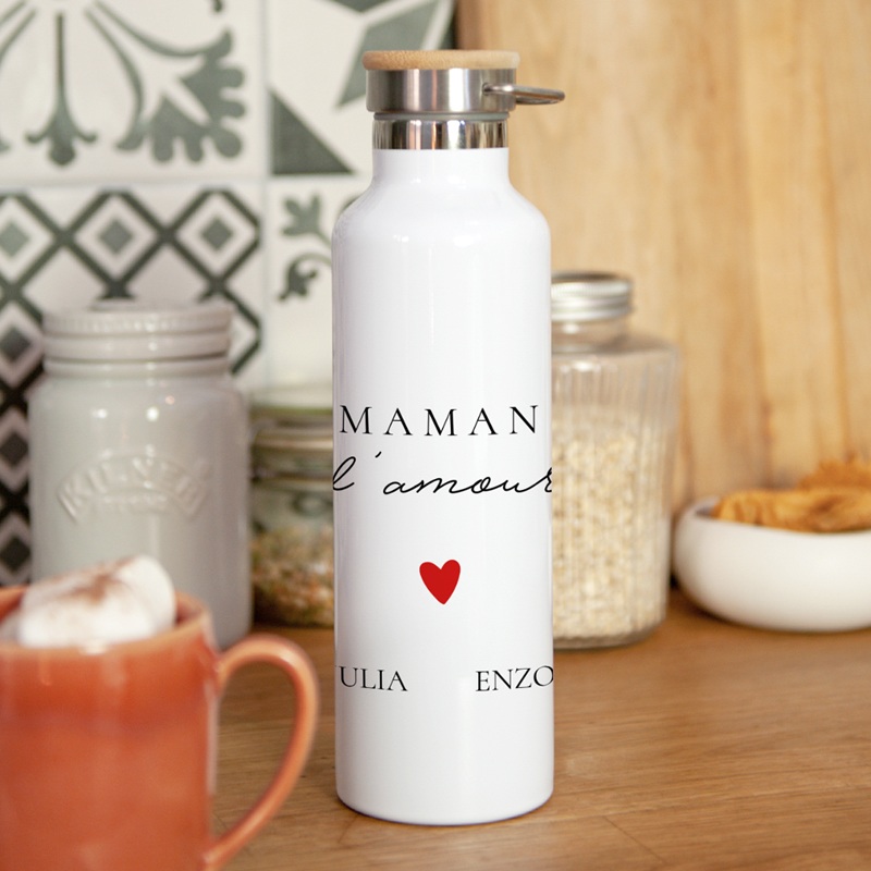 Gourde personnalisée Cœur de Maman