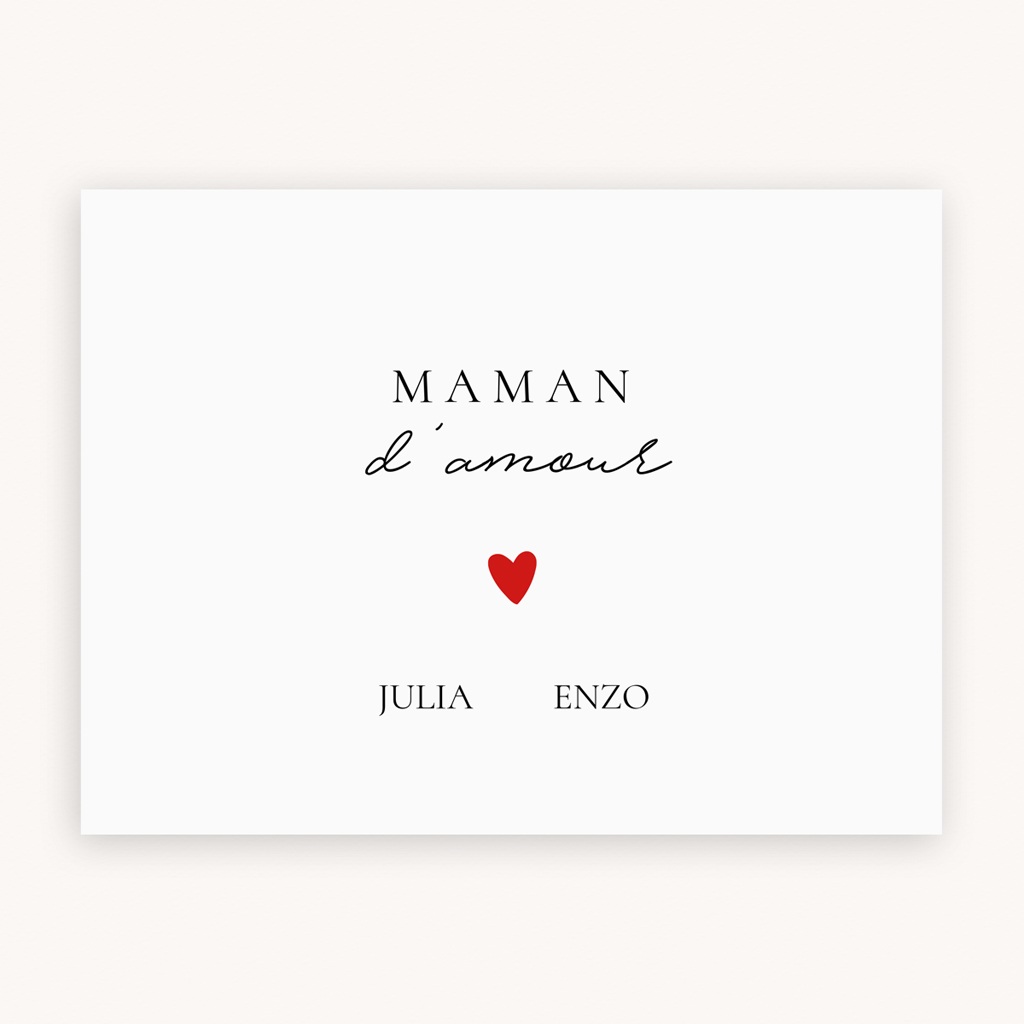 Gourde personnalisée Cœur de Maman pas cher