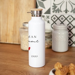 Gourde personnalisée Cœur de Maman gratuit