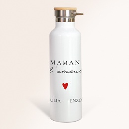 Gourde personnalisée Cœur de Maman
