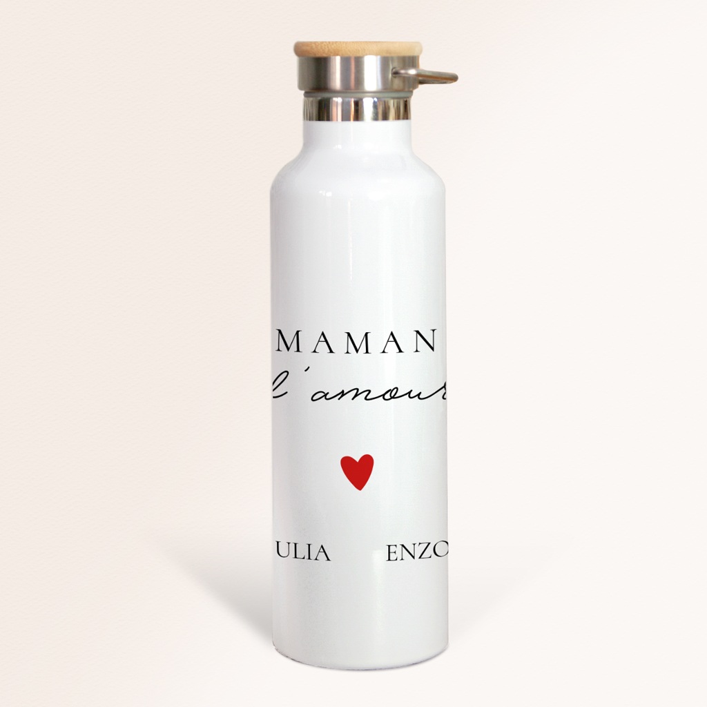Gourde personnalisée Cœur de Maman