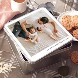 Boîte photo personnalisée Les Petits Bonheurs de Papa