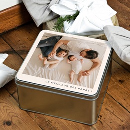 Boîte photo personnalisée Les Petits Bonheurs de Papa gratuit