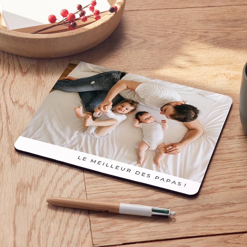 Tapis de souris personnalisé Les Petits Bonheurs de Papa