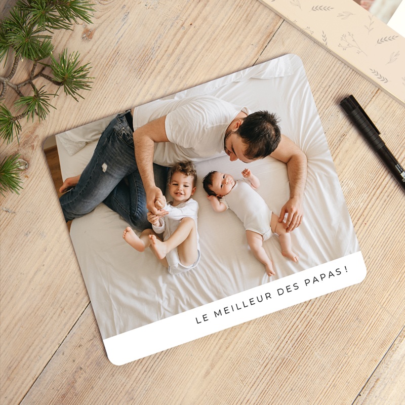 Tapis de souris personnalisé Les Petits Bonheurs de Papa gratuit