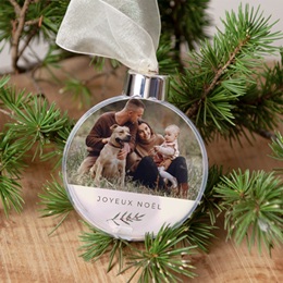 Boule de Noël personnalisée Éclats de Nature gratuit
