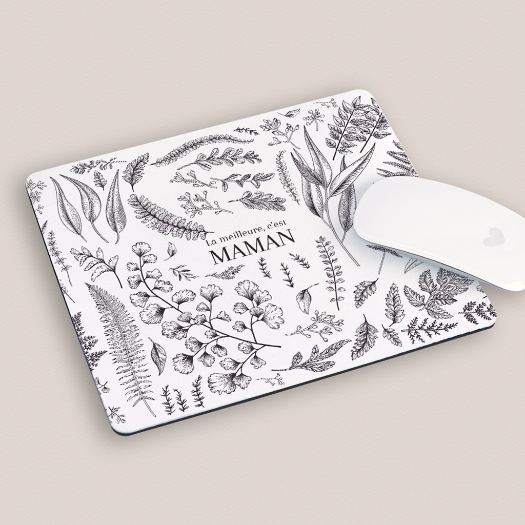 Tapis de souris personnalisé L’Essence Botanique pas cher