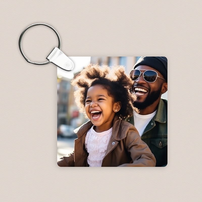 Porte-clés personnalisé Papa & Moi pas cher