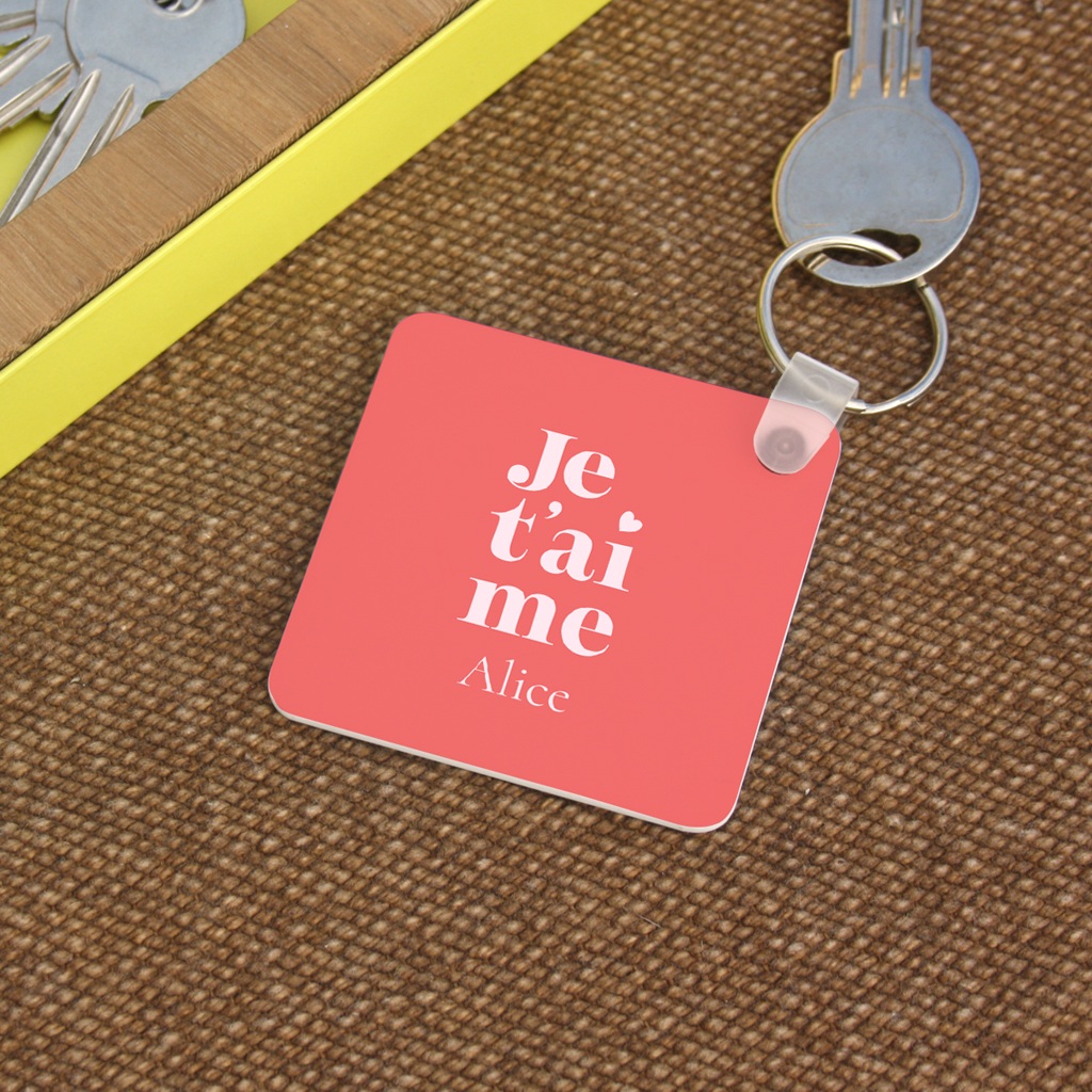 Porte-clés personnalisé L’Amour au Fil du Temps gratuit