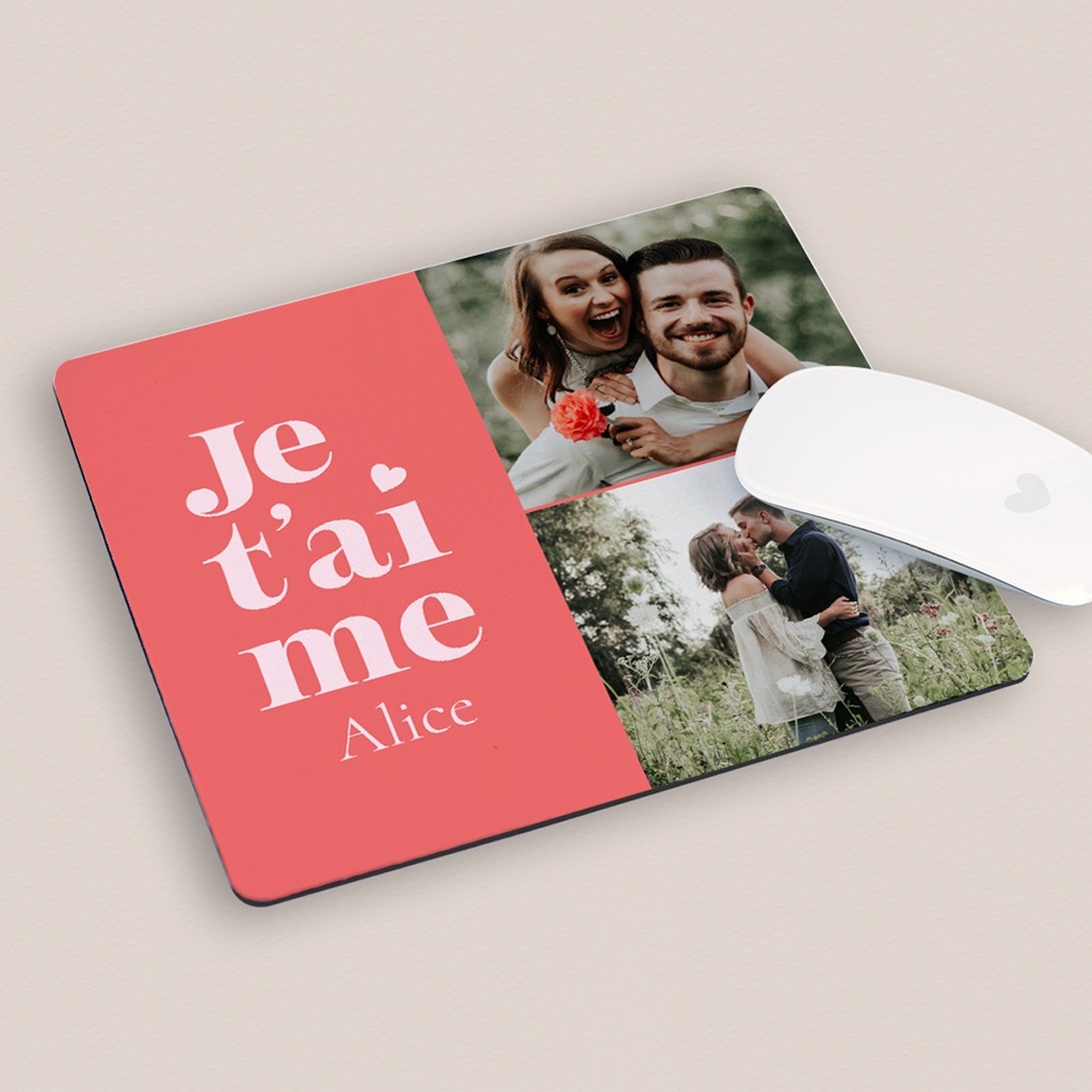 Tapis de souris personnalisé L’Amour au Fil du Temps pas cher