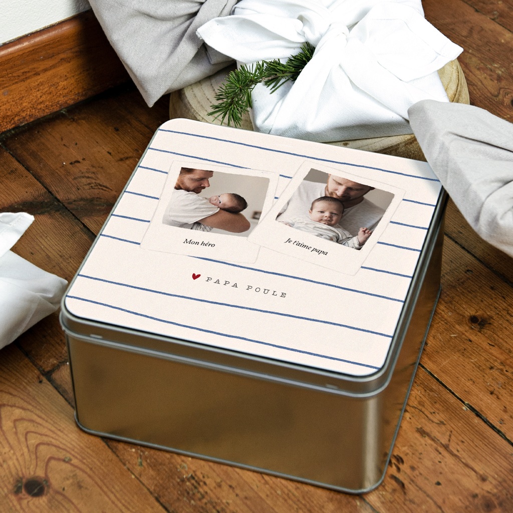Boîte photo personnalisée Papa Cool gratuit
