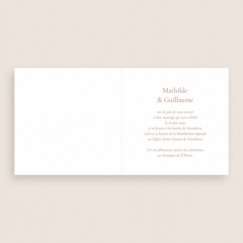 Faire-part de mariage L’Écrin de Nos Vœux