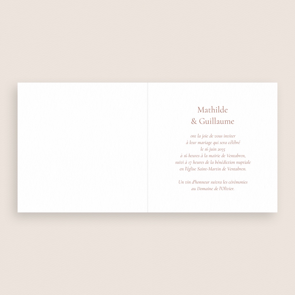 Faire-part de mariage L’Écrin de Nos Vœux