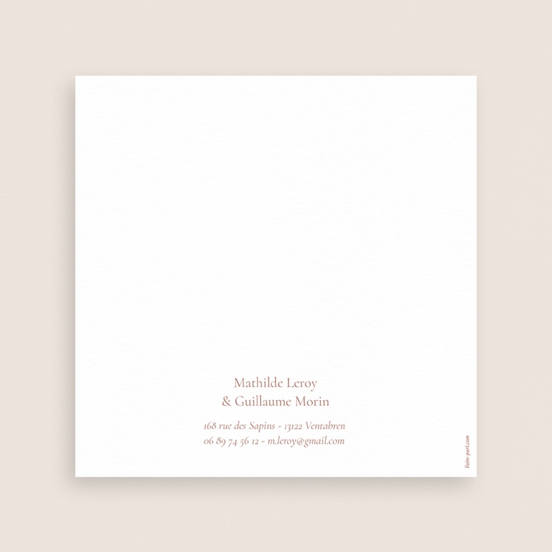 Faire-part de mariage L’Écrin de Nos Vœux