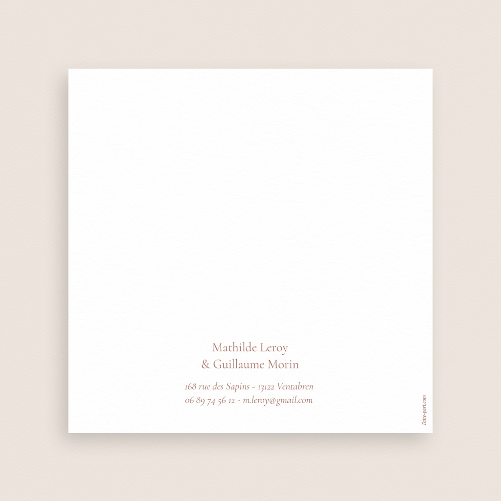 Faire-part de mariage L’Écrin de Nos Vœux