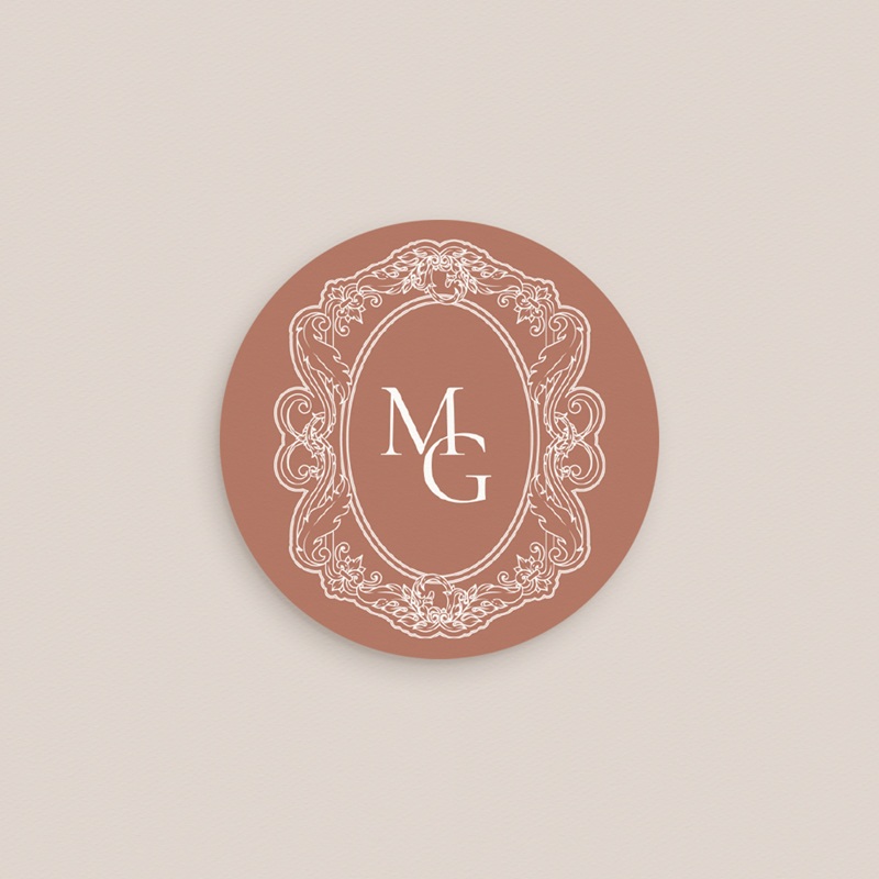 Etiquette enveloppes mariage L’Écrin de Nos Vœux pas cher