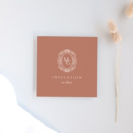 Carte d'invitation mariage L’Écrin de Nos Vœux