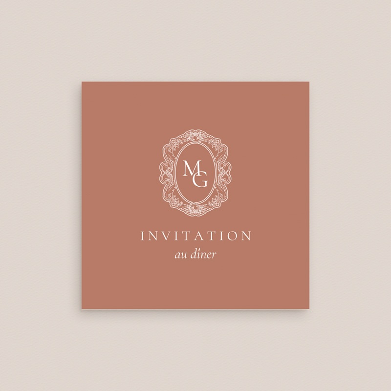 Carte d'invitation mariage L’Écrin de Nos Vœux gratuit