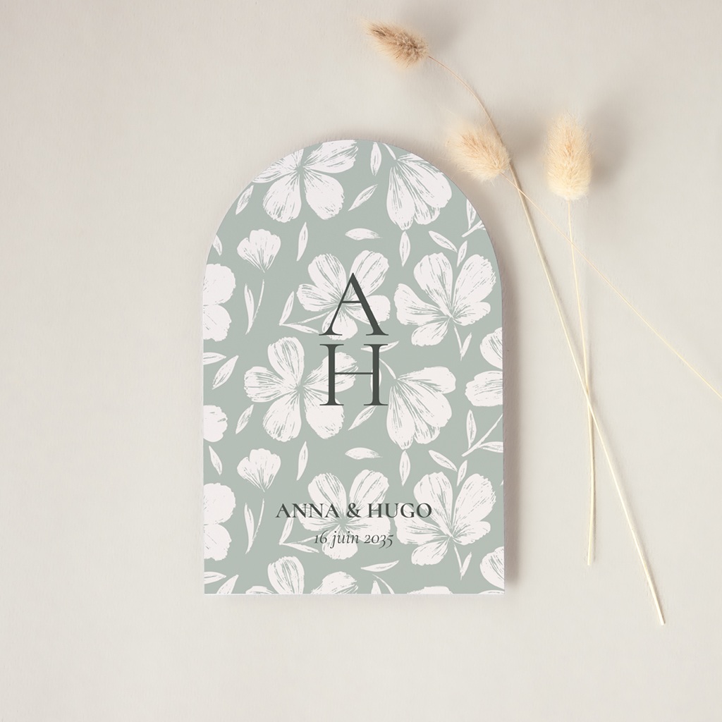 Faire-part de mariage Sauge en Fleurs
