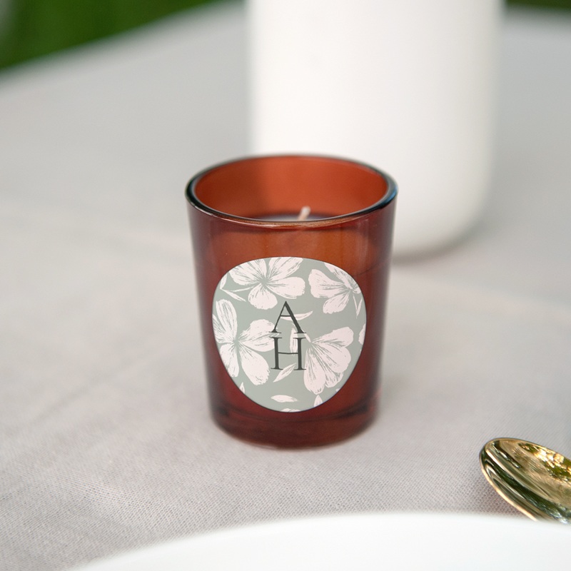 Etiquette enveloppes mariage Sauge en Fleurs gratuit